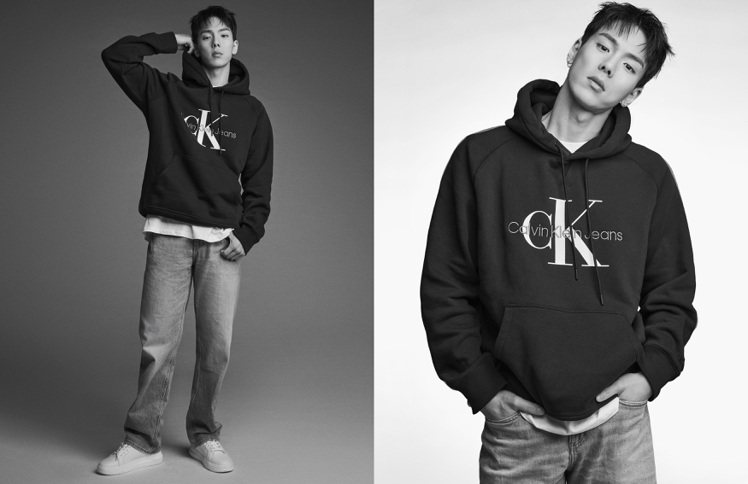 男團Monsta X成員孫賢祐為Calvin Klein拍攝秋冬丹寧系列大片。圖／Calvin Klein提供