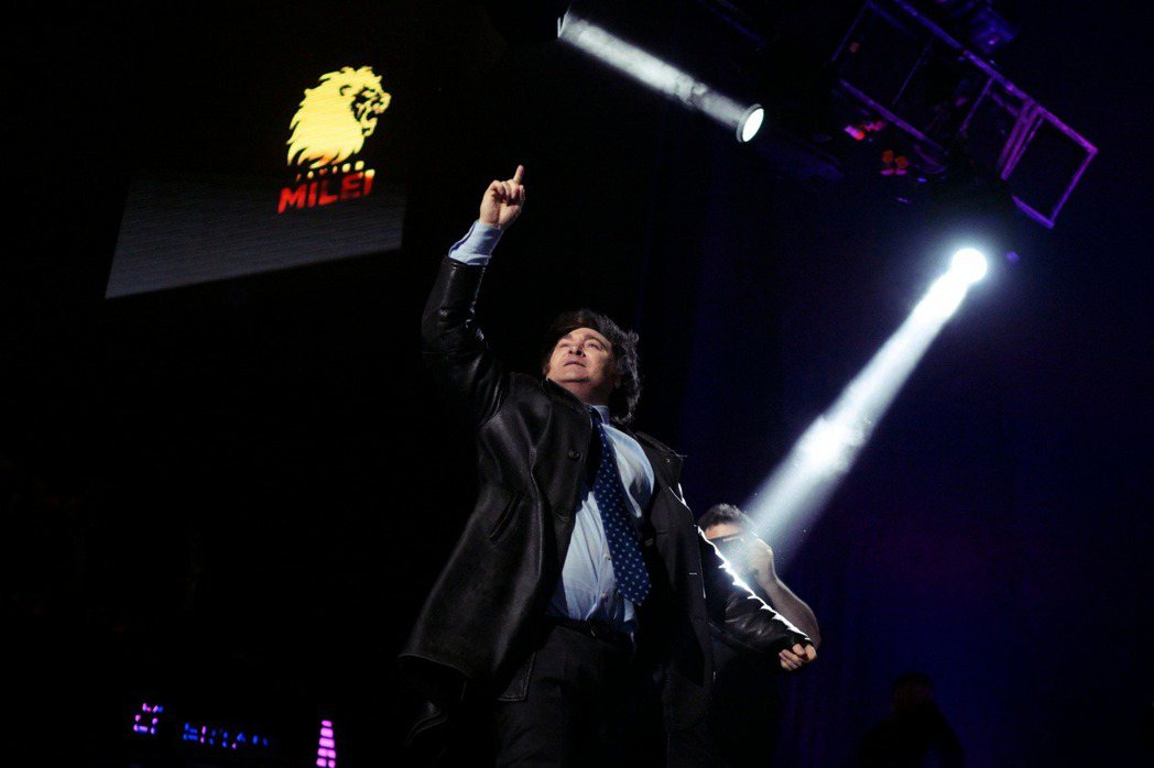 圖為阿根廷右翼候選人米萊（Javier Milei）。 圖／法新社