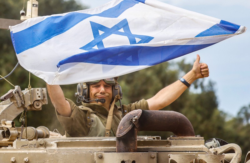 以色列總理內唐亞胡表明以色列的目標是消滅哈瑪斯，但以色列國防軍迄今未提出達成此目標的明確軍事計畫。圖為在加薩邊界巡邏的以軍。歐新社