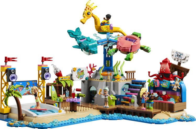 樂高® Friends海灘遊樂園。圖／LEGO提供