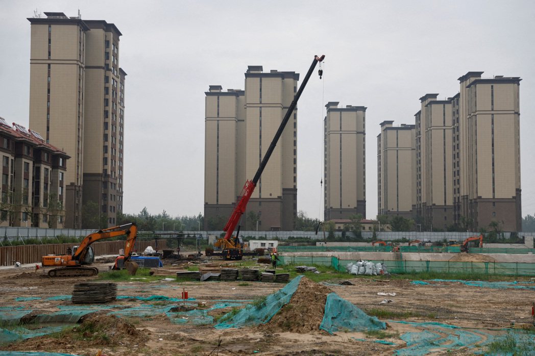 碧桂園在天津的建案基地。 圖／路透社