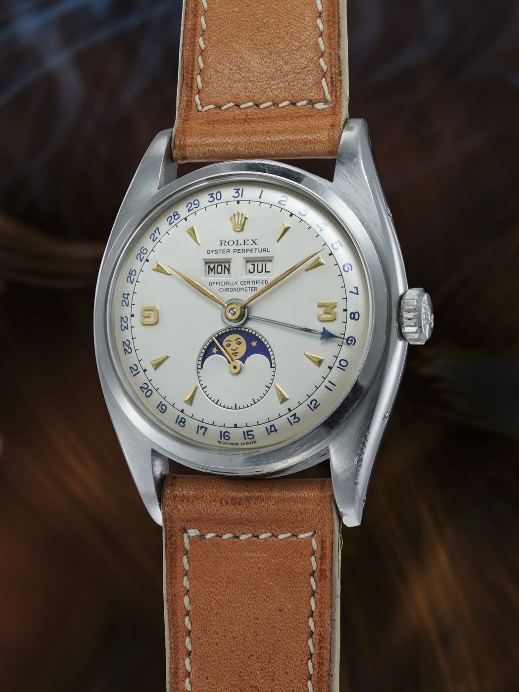 勞力士型號6062精鋼腕表，估價100萬瑞郎起。 圖／富藝斯提供