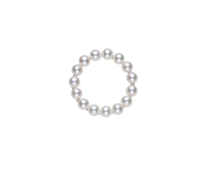 網路限定MIKIMOTO花環造型珍珠胸針，16,000元。圖／MIKIMOTO提供