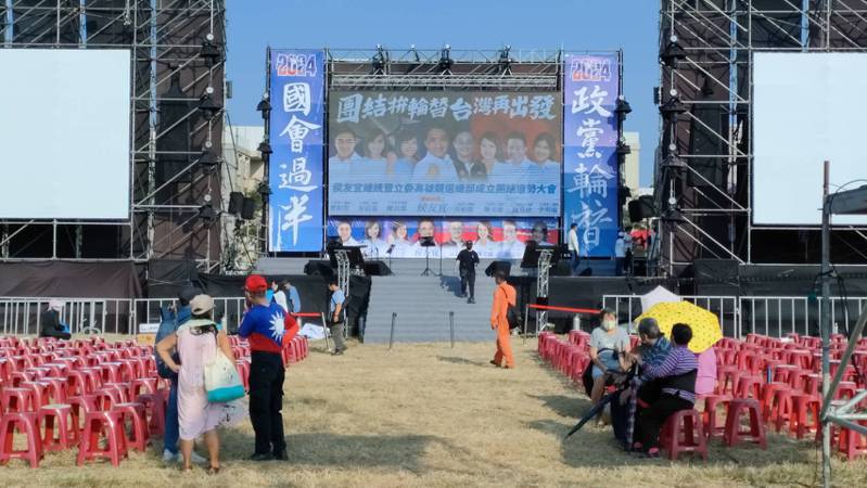 國民黨總統參選人侯友宜今天將在鳳山舉辦高雄首場大型造勢活動。記者林保光／攝影