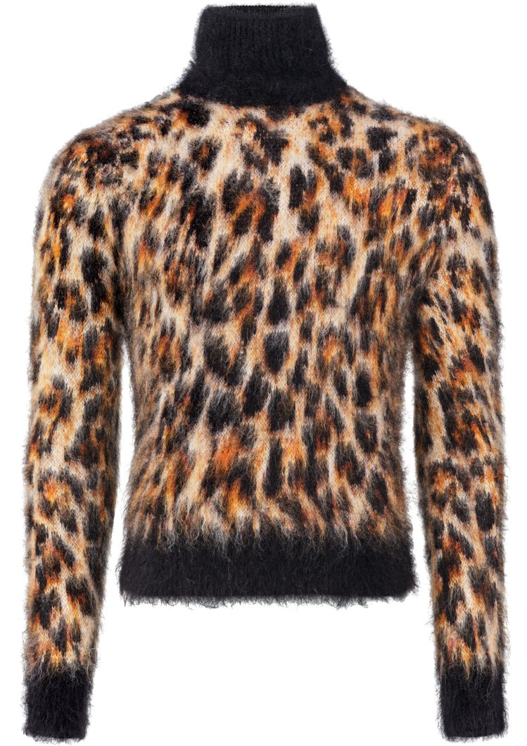 H&M與Rabanne聯名系列男裝馬海毛混紡緹花針織套衫，3,499元。圖／H&M提供