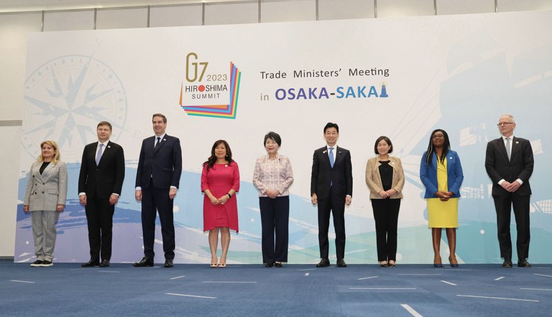 G7貿易部長在大阪舉辦兩日會議。歐新社
