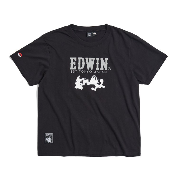 EDWIN寶可夢官方授權系列短袖T恤。