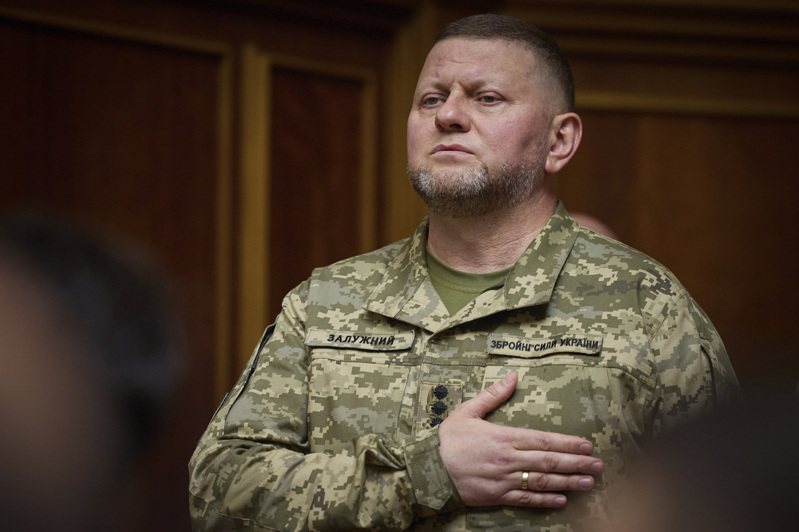 烏克蘭武裝部隊總司令扎盧茲尼將軍。美聯社
