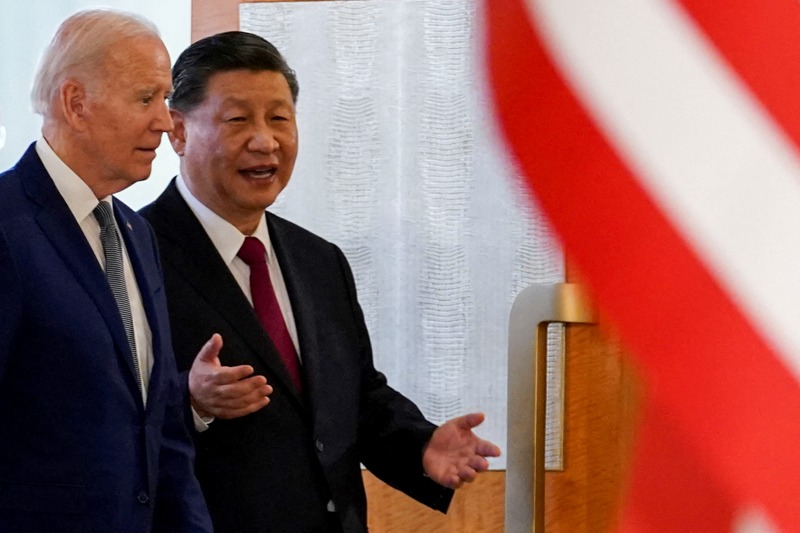 白宮發言人證實，美國總統拜登（左）將在11月15日至17日舉行的舊金山APEC領袖會議場邊會晤中國大陸國家主席習近平（右）。路透