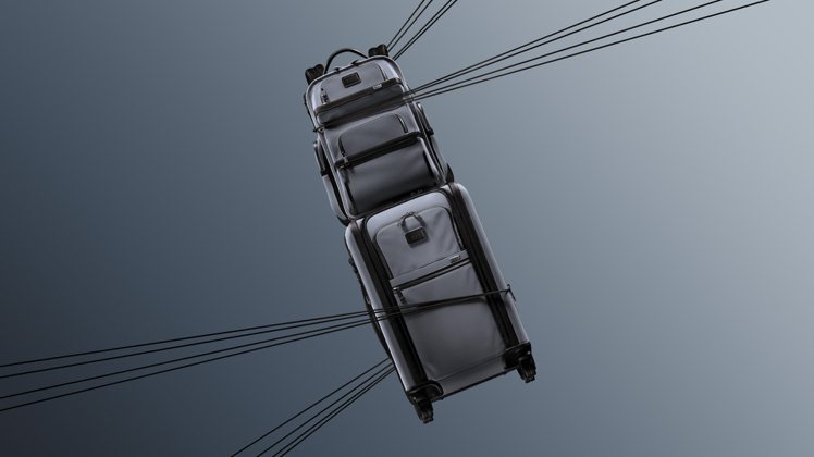 華行李裝備品牌TUMI則正式推出Alpha X與Alpha Hybrid系列產品，訴求創新、材質和專利設計。圖／TUMI提供