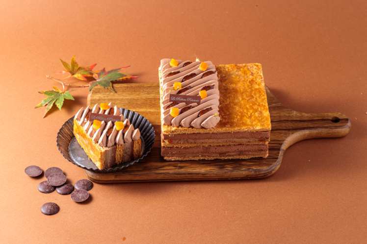 「法式巧克力千層」吃起來層次豐富且酥脆感十足。圖／法朋提供