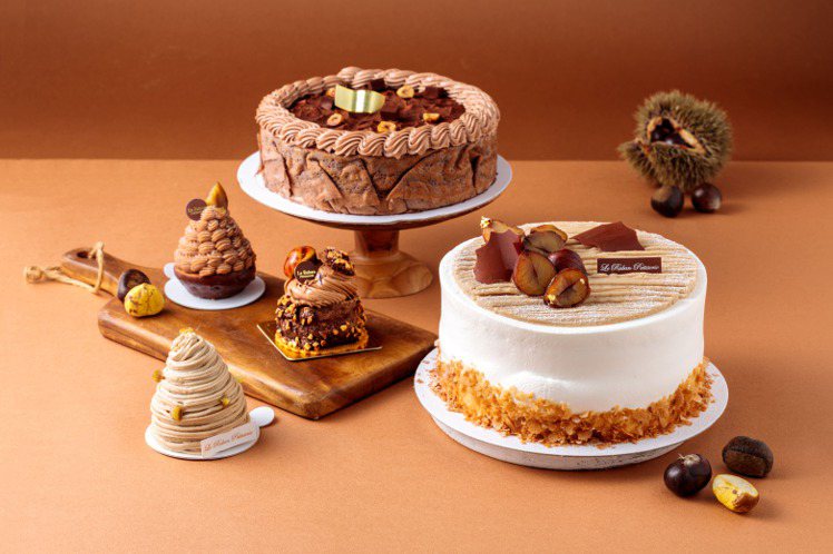 法朋烘焙甜點坊「栗子巧克力季」期間限定開賣。圖／法朋提供