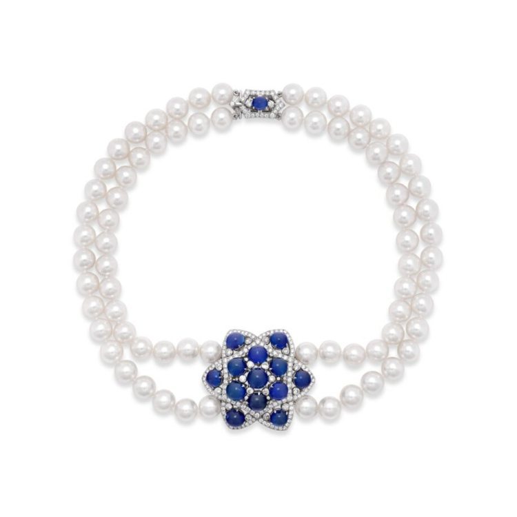 傳奇女星奧黛麗赫本配戴過的Fürst珍珠項鍊，將領銜佳士得日內瓦線上珠寶拍賣，估價18,000瑞郎起。圖／佳士得提供