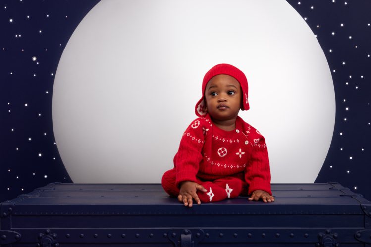 路易威登在其首個嬰兒系列中特別推出全新膠囊系列，專為寒冷的月份而設計。圖／路易威...