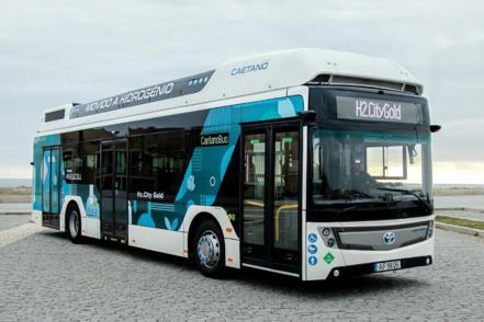 和泰車指出，今年底將會引進TOYOTA CAETANO新型氫能源電動巴士。 業者提供