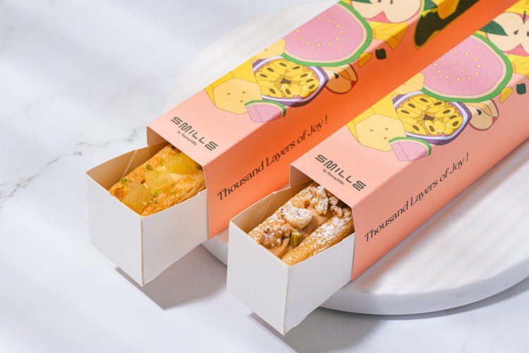 Smille 微笑蜜樂所提供的蜜樂酥，採用色彩繽紛的包裝盒。圖／微熱山丘提供