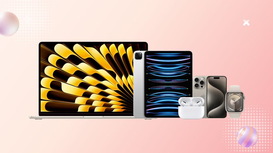 STUDIO A推出「歡慶雙11」活動，分成蘋果專區和LG專館，蘋果專區包含iPhone 15全系列、Watch全系列、Type-C版的AirPdos Pro 2、iPad全系列及MacBook全系列都有提供相關優惠。（STUDIO A提供）