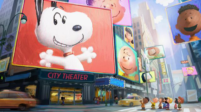 Apple TV+ 全新「史努比」動畫電影，史努比與好朋友們將闖入大城市展開冒險。圖／Apple TV+ 提供