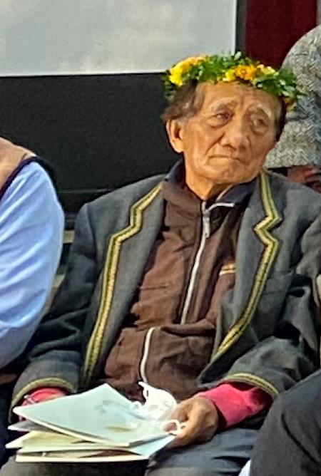屏東縣霧台鄉前鄉長杜傳驚傳過世，享壽80歲，圖為他在2021年出席魯凱族低年級本位課程發表會。圖／本報資料照