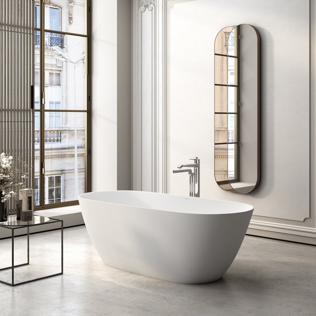 以歐洲聖山為設計繆斯的Lussari浴缸，出自英國品牌Victoria + Al...