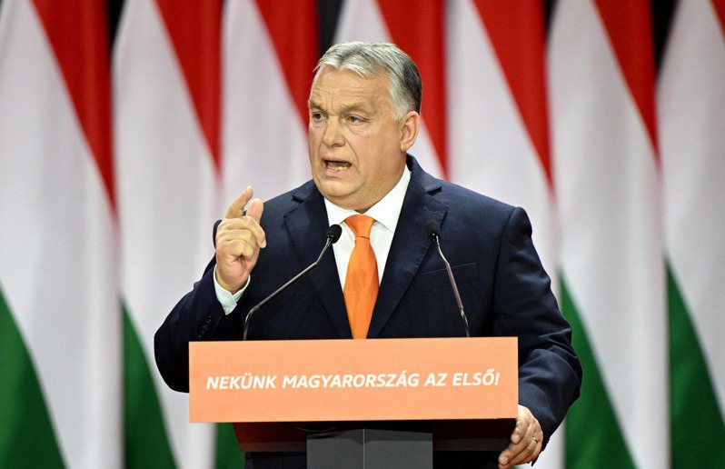 匈牙利總理奧班。法新社