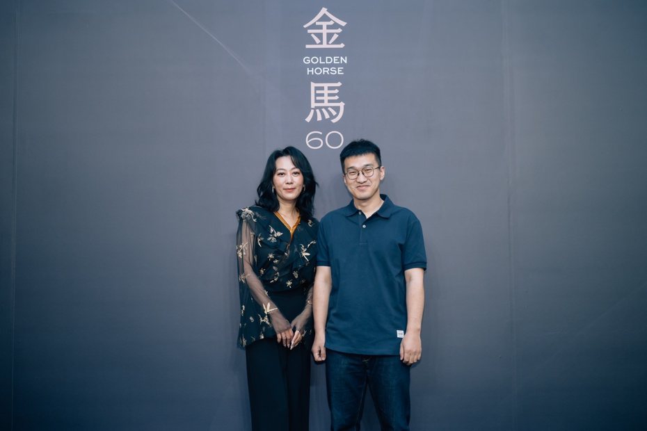 胡伶(左)與導演閆嘯林合作電影「菠蘿，鳳梨」入圍金馬獎2項大獎。圖／金馬影展提供