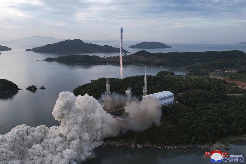 北韓5月底曾發射人造衛星，資料照片，由北韓政府釋出。美聯社