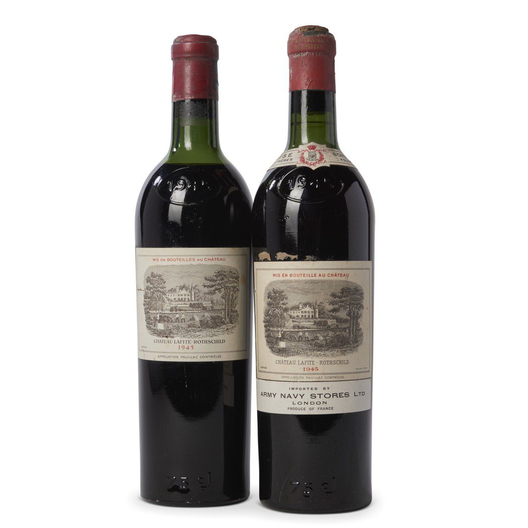 Château Lafite-Rothschild 1945，1組8瓶。估價：1...