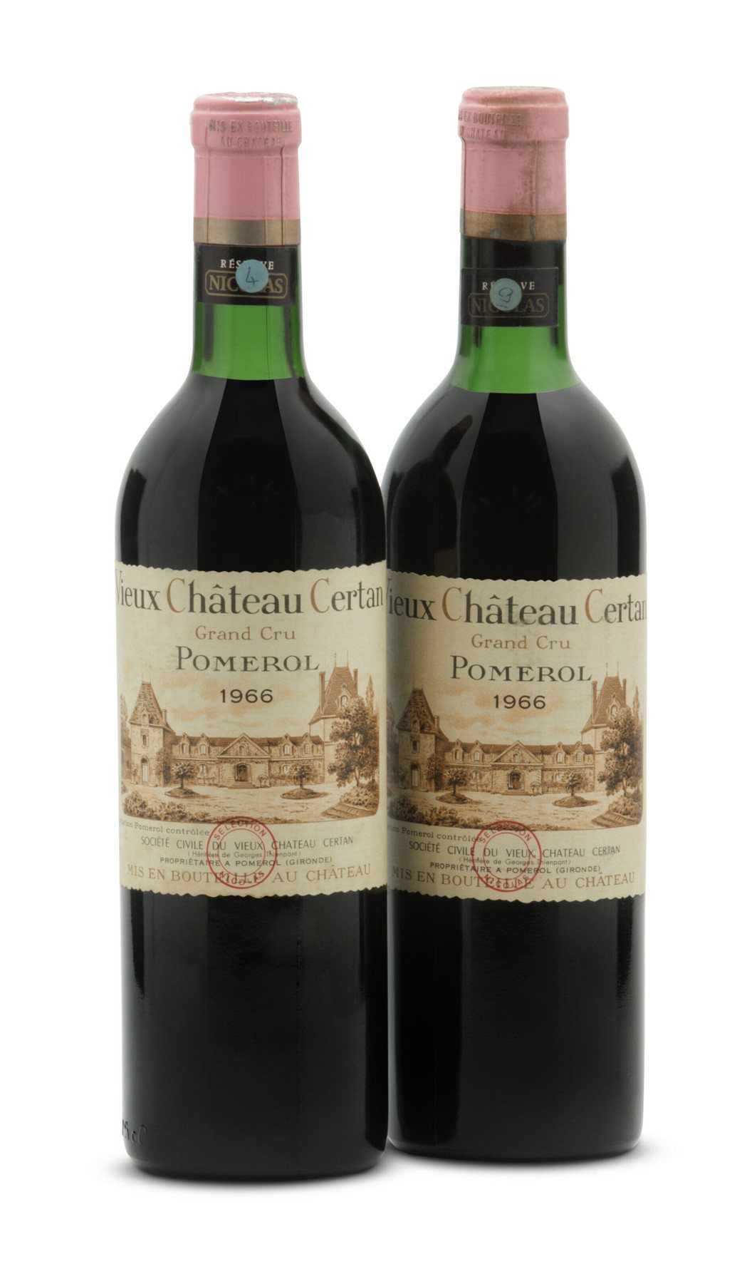 Vieux-Château-Certan 1966，1組8瓶。估價：12,000...