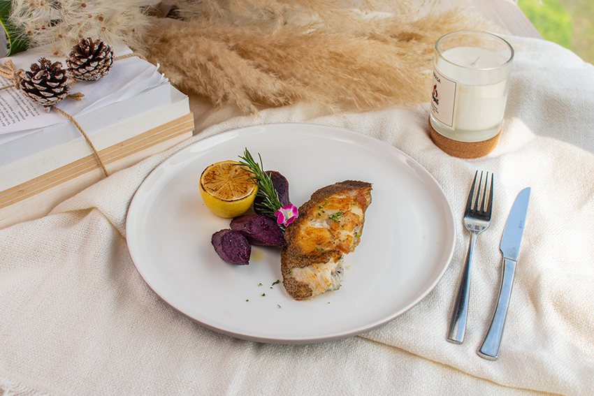 冬季預計推出「格陵蘭扁鱈」，細緻魚肉、豐富營養，室和樂齡族群享用。 將捷金鬱金香...