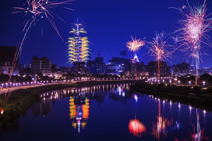台北歡樂跨年煙火。　圖：Shutterstock／來源