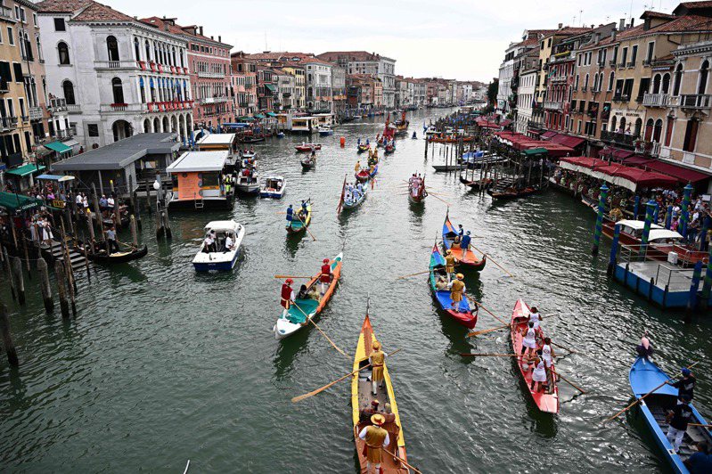 過度旅遊導致義大利威尼斯人口逐年下滑。法新社