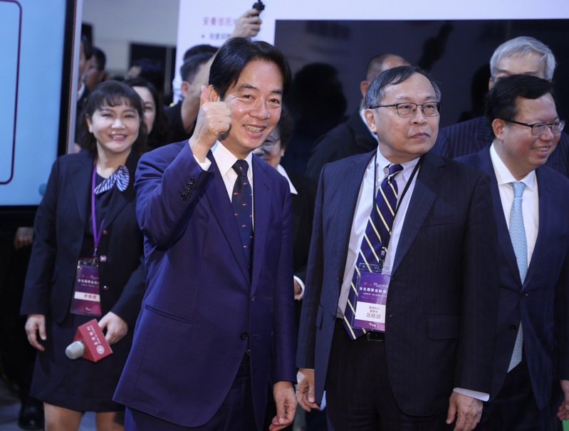 副總統賴清德今天出席台北國際金融博覽會致辭時，首度對外提出對金融業的六大期許。記者曾吉松／攝影