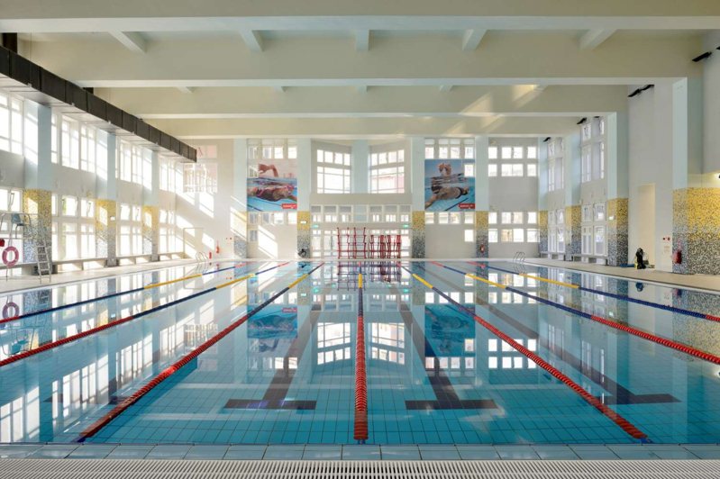 新竹市新科國民運動中心游泳池。圖／竹市府提供