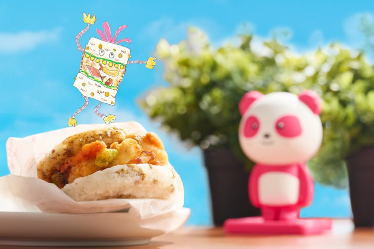 foodpanda攜手三大品牌做公益摩斯漢堡經典餐點童趣變身。圖／foodpanda提供