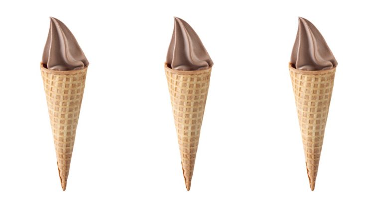 巧克力霜淇淋示意圖。圖／摘自韓國IKEA官網