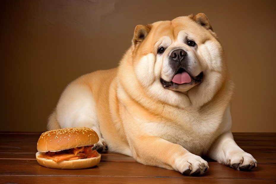 狗狗肥胖示意圖。ingimage