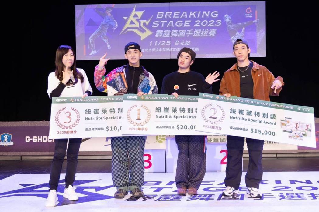 安麗台灣提供紐崔萊特別獎予此系列賽事獲勝的6組前3名選手。安麗/提供