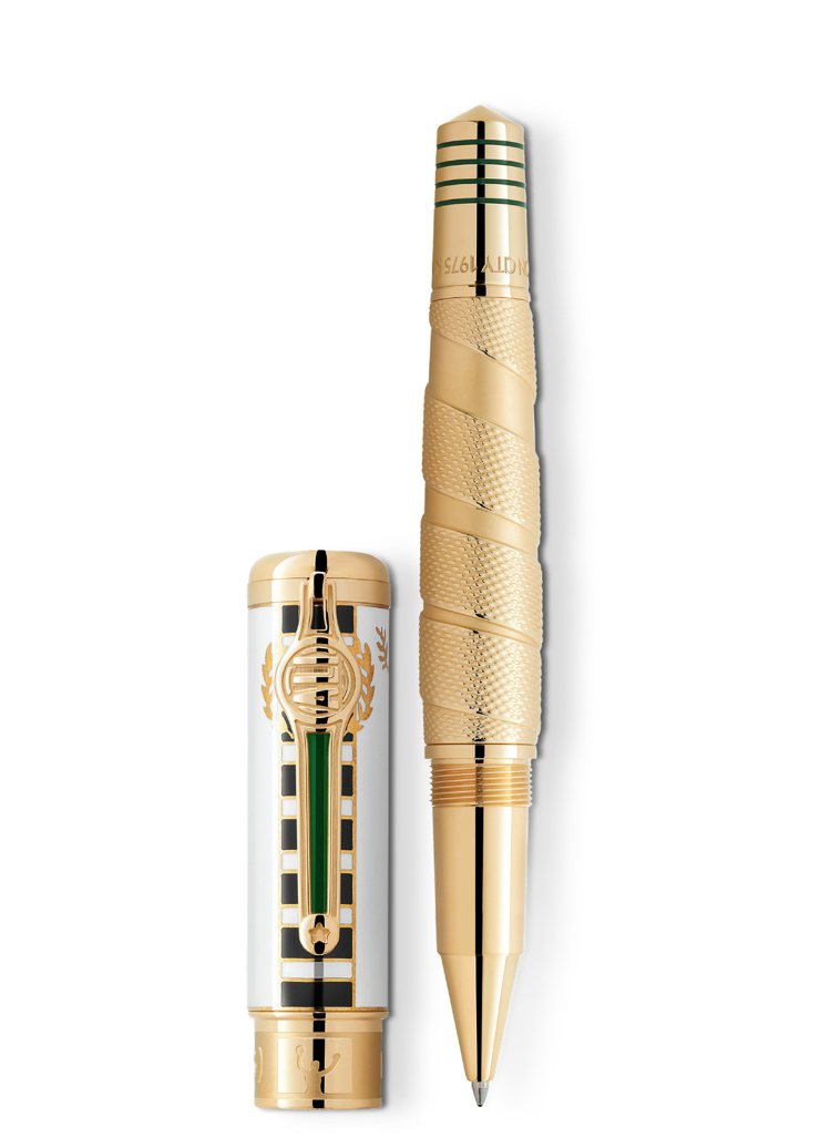 著名人物系列穆罕默德阿里限量款1942鋼珠筆，11萬9,200元。圖／萬寶龍提供