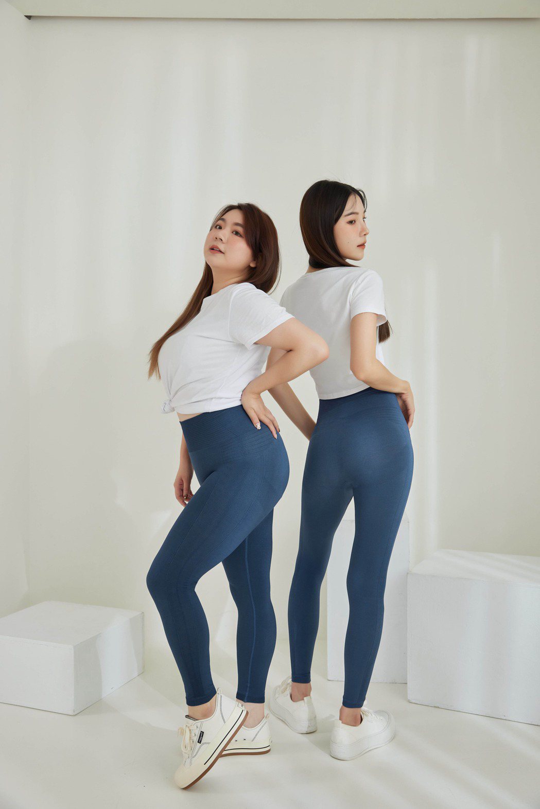 EASY SHOP台灣國民內衣店推出的「鋅石墨烯顯瘦魔塑九分褲」。圖／EASY ...