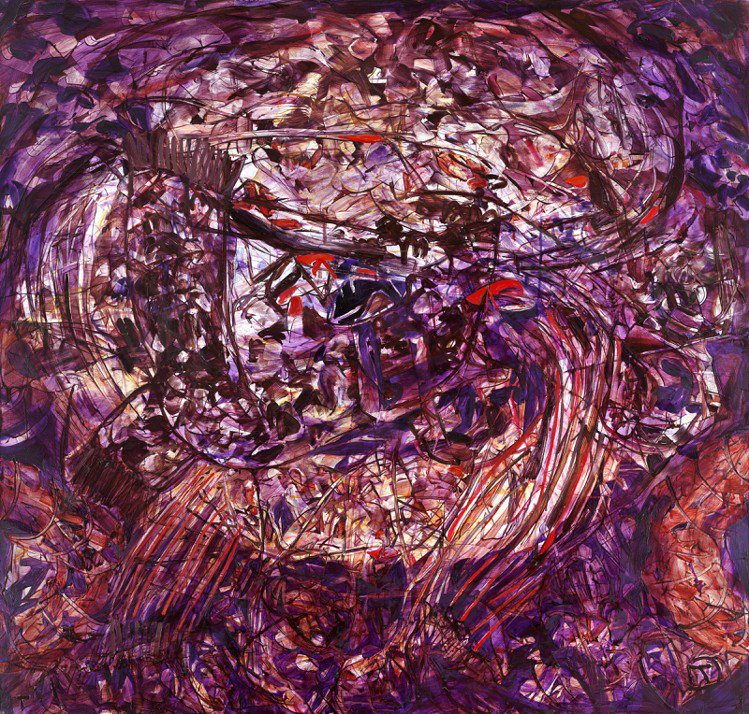 賈黛法多朱蒂米《動盪》，油彩畫布，190 x 200公分，2019年作，成交價856萬8,000港元。圖／佳士得提供