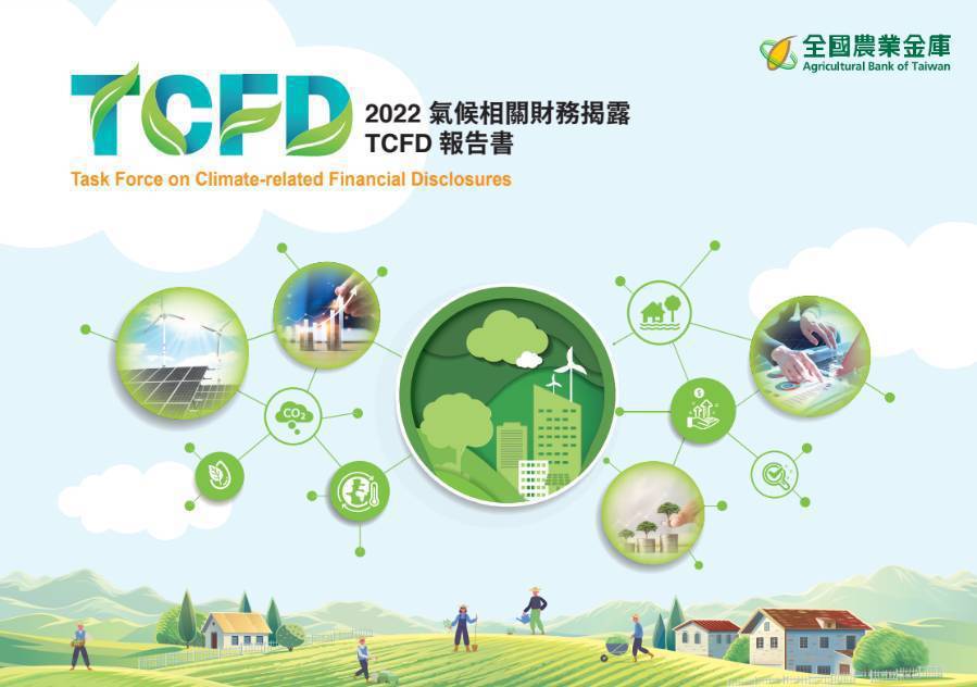 全國農業金庫2022氣候相關財務揭露TCFD報告書封面。