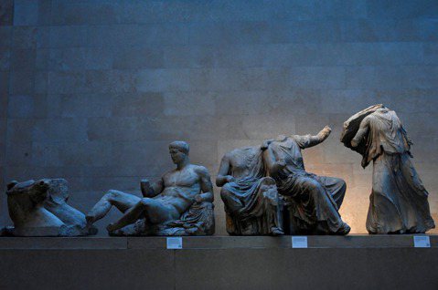如今，這批石像已經是大英博物館最著名的展品之一。 圖／路透社