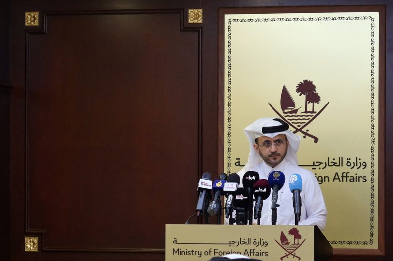 卡達外交部發言人安薩里（Majed Al-Ansari）。 圖／路透