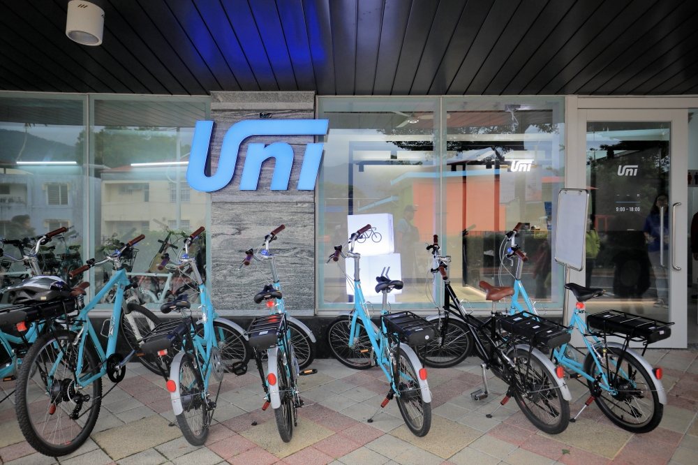 宜花東設有13處Uni自行車補給站。