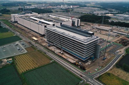 台積電在日本熊本菊陽町投資興建的新廠。  路透
