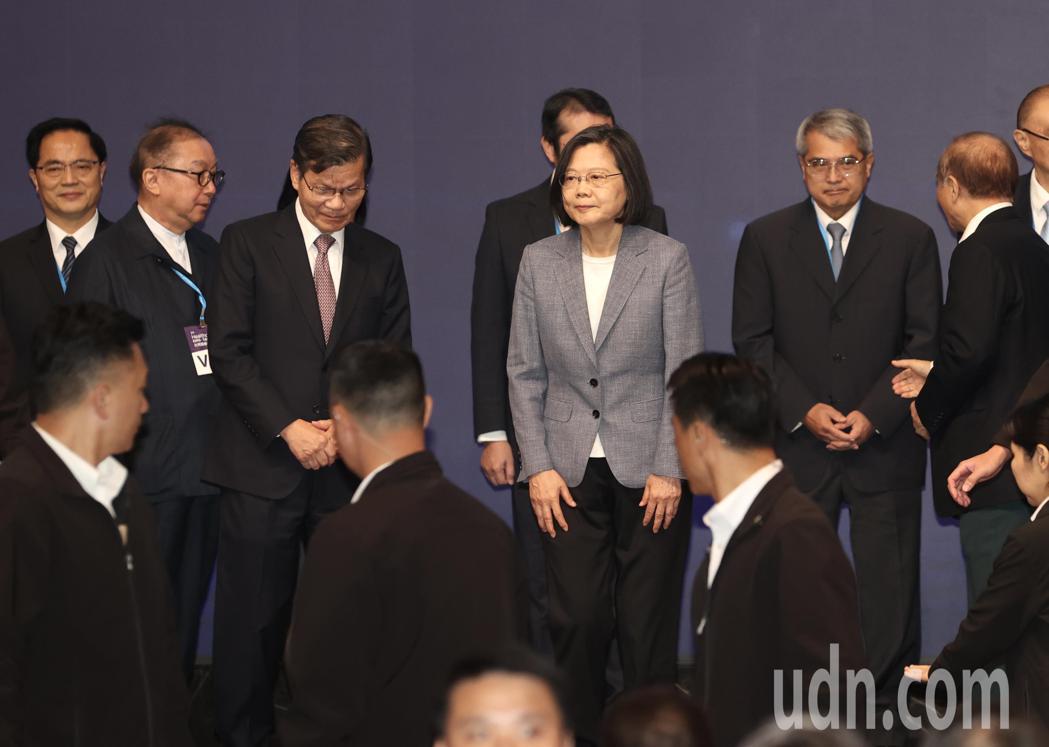 「2023台灣醫療科技展」上午舉行，蔡英文總統親臨開幕致詞。記者曾吉松／攝影
