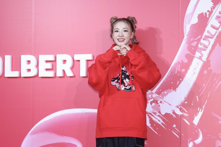 睽違五年韓女星Dara再度來台，為ADV_LABEL X PHILIP COLBERT「LOBSTER IN ADVENTURE」限定快閃店出席記者會。記者王聰賢／攝影
