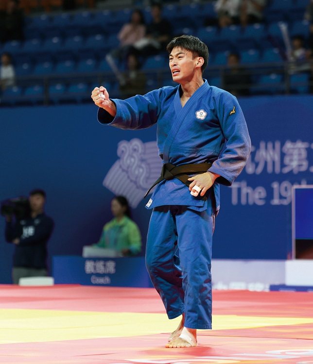 楊勇緯於2023年勇奪亞運柔道金牌。