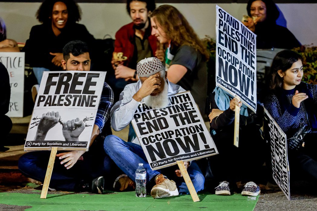 美國喬治亞州亞特蘭大的以色列領事館外近期有多起抗議活動。歐新社